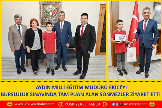 AYDIN MİLLİ EĞİTİM MÜDÜRÜ EKİCİ