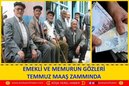 EMEKLİ VE MEMURUN GÖZLERİ TEMMUZ MAAŞ ZAMMINDA