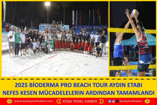 2025 BİODERMA PRO BEACH TOUR AYDIN ETABI NEFES KESEN MÜCADELELERIN ARDINDAN TAMAMLANDI