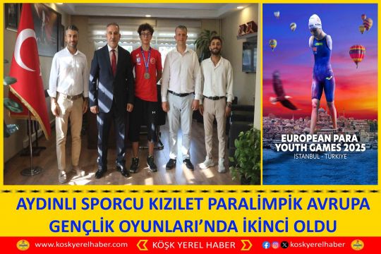 AYDINLI SPORCU KIZILET PARALİMPİK AVRUPA GENÇLİK OYUNLARI’NDA İKİNCİ OLDU