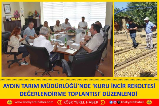 AYDIN TARIM MÜDÜRLÜĞÜ’NDE ‘KURU İNCİR REKOLTESİ DEĞERLENDİRME TOPLANTISI’ DÜZENLENDİ