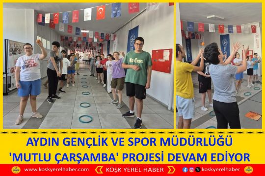 AYDIN GENÇLİK VE SPOR MÜDÜRLÜĞÜ 'MUTLU ÇARŞAMBA' PROJESİ DEVAM EDİYOR