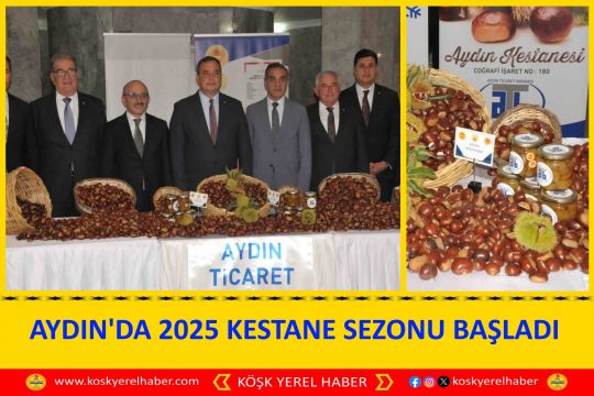 AYDIN'DA 2025 KESTANE SEZONU BAŞLADI