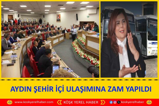 AYDIN ŞEHİR İÇİ ULAŞIMINA ZAM YAPILDI