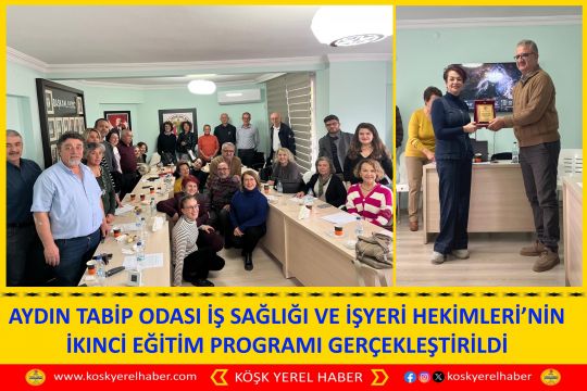 AYDIN TABİP ODASI İŞ SAĞLIĞI VE İŞYERI HEKİMLERİ’NİN İKINCİ EĞİTİM PROGRAMI GERÇEKLEŞTİRİLDİ