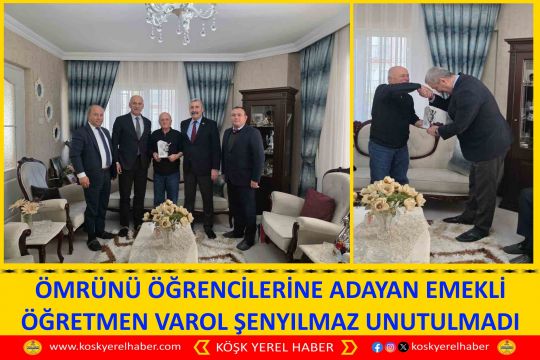 ÖMRÜNÜ ÖĞRENCİLERİNE ADAYAN EMEKLİ ÖĞRETMEN VAROL ŞENYILMAZ UNUTULMADI
