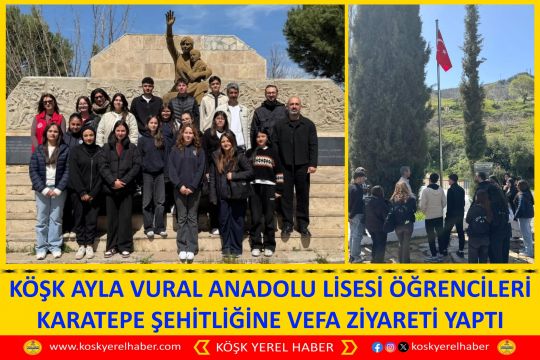 AYLA VURAL ANADOLU LİSESİ ÖĞRENCİLERİ KARATEPE ŞEHİTLİĞİNE VEFA ZİYARETİ YAPTI