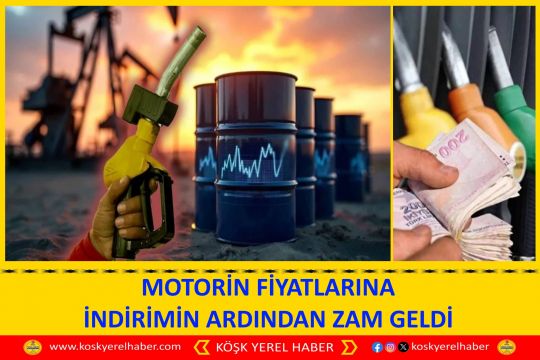 MOTORİN FİYATLARINA İNDİRİMİN ARDINDAN ZAM GELDİ