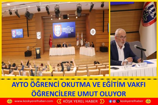 AYTO ÖĞRENCİ OKUTMA VE EĞİTİM VAKFI ÖĞRENCİLERE UMUT OLUYOR