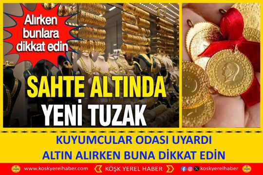 KUYUMCULAR ODASI UYARDI ALTIN ALIRKEN BUNA DİKKAT EDİN