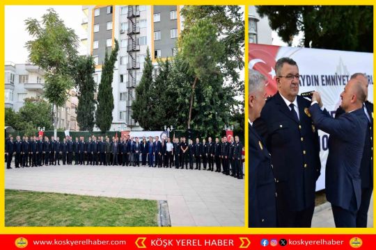 AYDIN EMNİYETİ'NDE TERFİ TÖRENİ DÜZENLENDİ