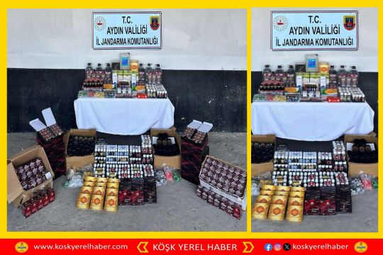 SÖKE'DE JANDARMA TARAFINDAN KAÇAK ALKOL OPERASYONU: 2 GÖZALTI