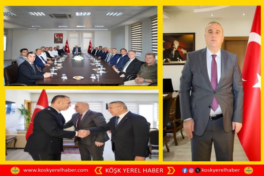 KÖŞK KAYMAKAMI TAŞ 30 AĞUSTOS ZAFER BAYRAMI TEBRİKLERİNİ KABUL ETTİ