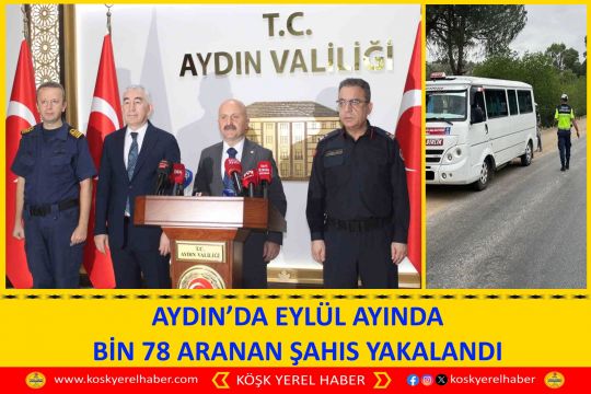 AYDIN’DA EYLÜL AYINDA BİN 78 ARANAN ŞAHIS YAKALANDI