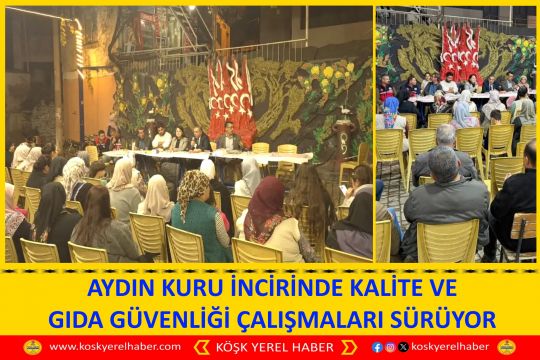 AYDIN KURU İNCİRİNDE KALİTE VE GIDA GÜVENLİĞİ ÇALIŞMALARI SÜRÜYOR