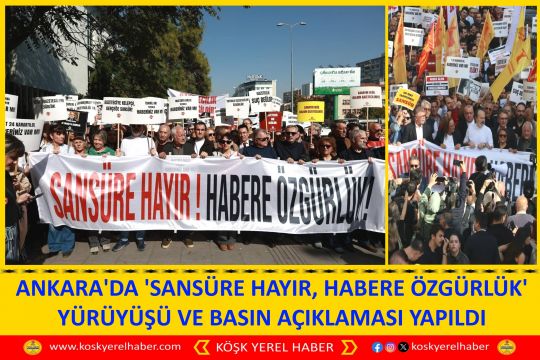ANKARA'DA 'SANSÜRE HAYIR, HABERE ÖZGÜRLÜK' BASIN AÇIKLAMASI YAPILDI