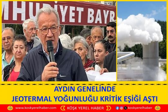 AYDIN GENELİNDE JEOTERMAL YOĞUNLUĞU KRİTİK EŞİĞİ AŞTI